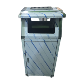 사각 가로형 스텐휴지통(A형/1칸형)