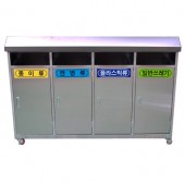 실외형 스텐 분리수거함(4분류)